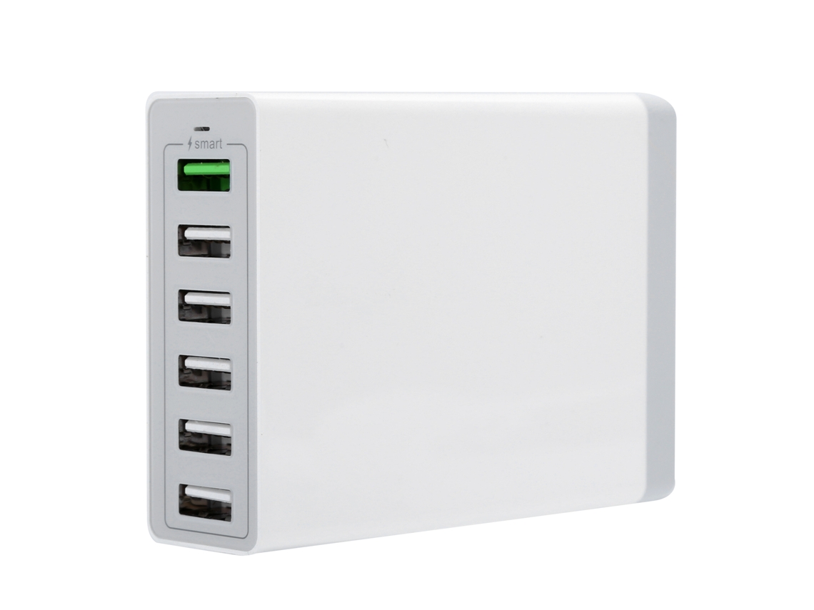 CARREGADOR de viagem multifuncional com 6 portas USB, carregamento seguro e eficiente | S/MARCA