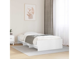 Vidaxl Estrutura Da Cama Branco 80 X 200 Cm Derivados De Madeira