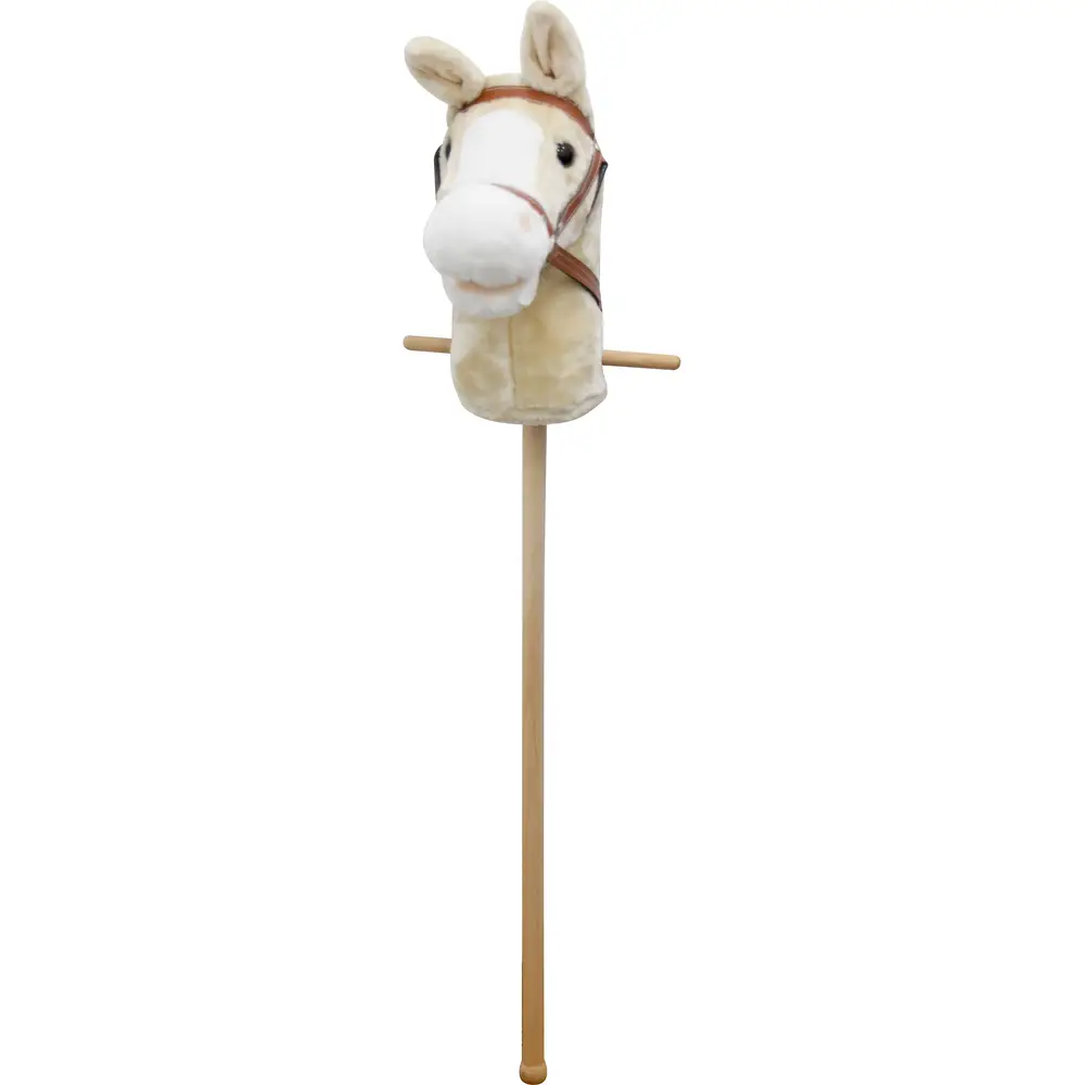 Cavalo De Pelúcia Vedes Com Som, Branco, 98 Cm, Para Crianças.