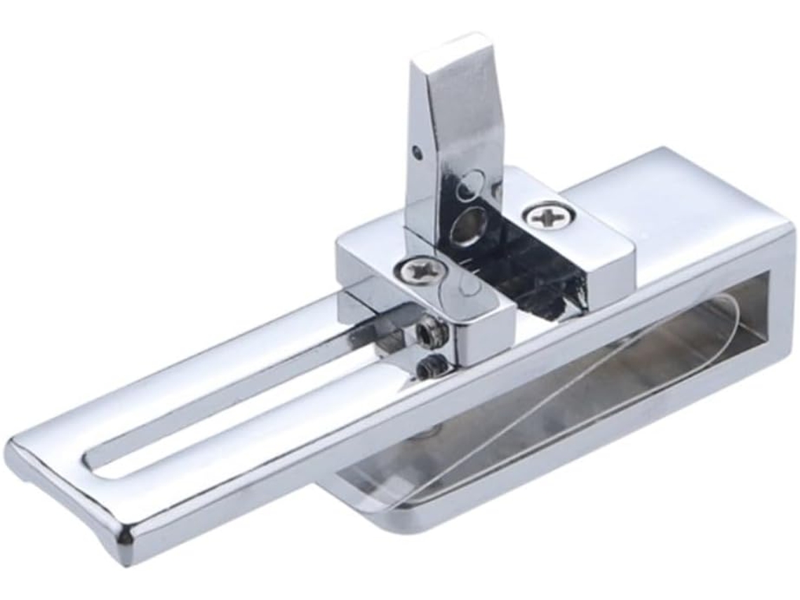 Fechadura De Porta Vidro Em Liga Zinco Para Box Chuveiro Deslizante 8mm Prateada