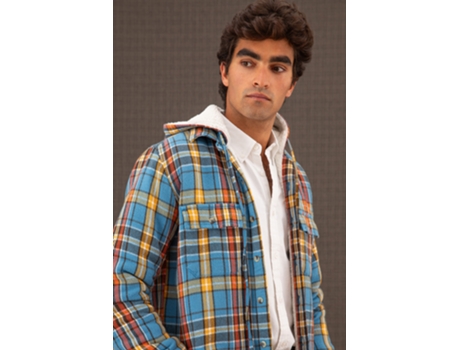 Camisa de Homem THROTTLEMAN Capuz Forro Multicor (L)