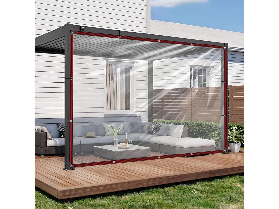 Transparent Tarpaulin Waterproof With Eyelets, See Through Tarpaulin For Greenhouse, Garden Tarpaulin, Transparent Cover