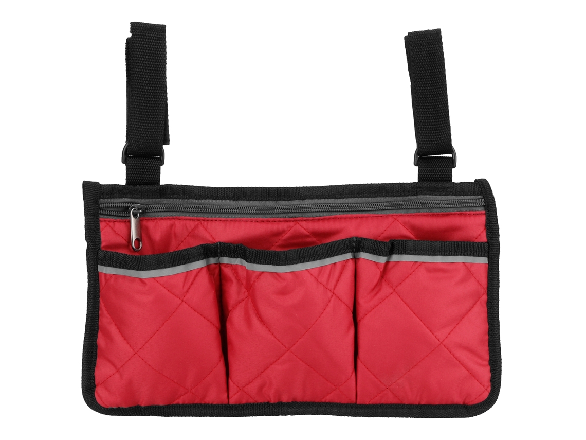 Bolsa lateral para cadeira de rodas multifuncional armário hanging bag organizer vinho S/MARCA