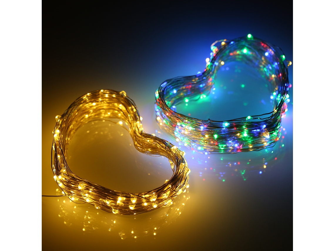 Rebe-luz De Cascada Solar Led 2m 20 Led Cable De Cobre Flexible 8 Modos Ip65 Branco Quente Para Jardim Festa Natal Decoração