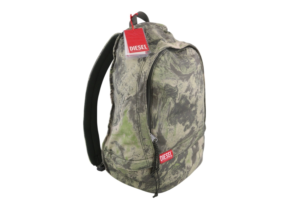 Mochila Masculina Diesel Rave Tamanho Único Com Zíper E Bolsa Para Todas As Estações Rrp210