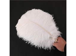 2026 plumas de Avestruz Grandes 30 35cm para Decoración de Bodas Y Fiestas 1 50 Unidades 1 Peça Blanco