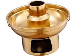 Panela De Aço Inoxidável Para Fondue, Antiaderente, Grande Capacidade, Função De Cozimento, 18 Cm