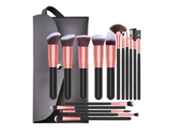 16 Pçs Pincéis de Maquiagem Base Corretivos Sombras Conjunto de Pincéis de Maquiagem com Bolsa