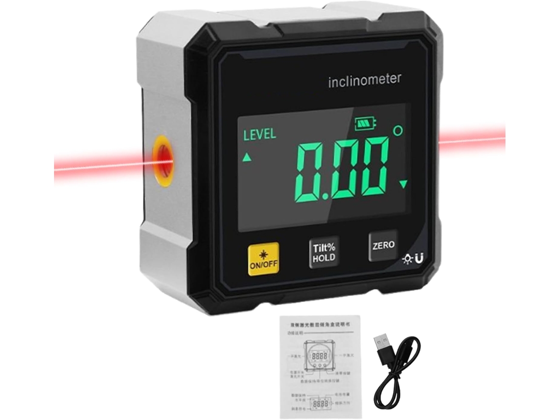 Medidor De Ângulo Digital, Detector De Graus | Medidor