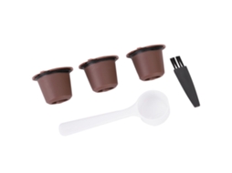 3 Peças Cápsulas De Café Reutilizáveis Filtro Para Nespres Taza De Cápsulas Refillable Hogar