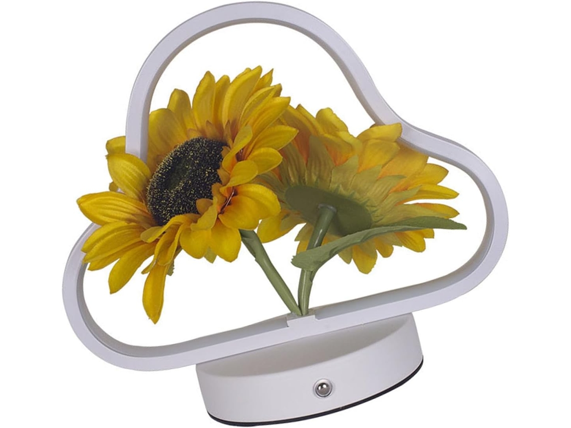Luminária Decorativa Floral Com Toque E Brilho Ajustável Para