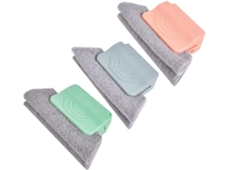 Conjunto De 3 Escovas Com Cabeça Macia E Flexível Para Limpeza Rejuntes Frestas Janelas, Ideal Para Limpar Pequenos