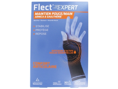 Tamanho do suporte para mãos e polegares de Arnica e Gaultheria: T3 Flect' Expert LABORATOIRES GENEVRIER