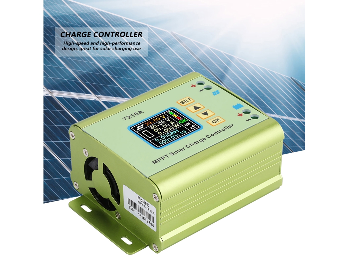 Controlador De Carga Solar Mppt Laxiscreed Com Display Lcd Para Baterias De Lithium