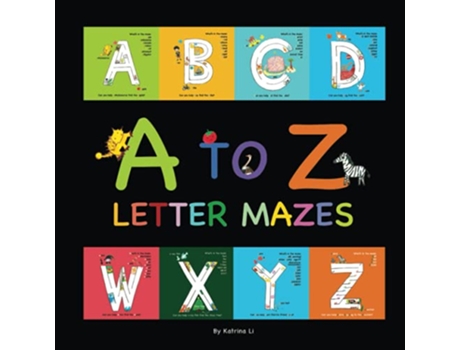 Livro A to Z letter mazes de Katrina Li (Inglês)