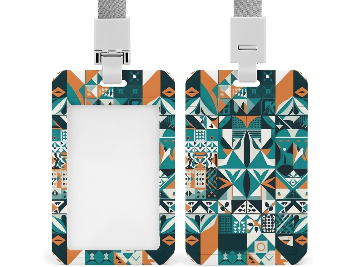 Porta Crachá Com Cordão, Design Laranja, Porta Crachá, Porta Crachá, Capa Protetora de Cartão Vertical