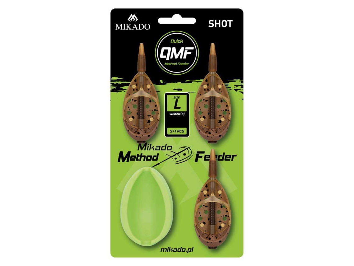 Cevador Method Shot Qmf Set Lmould Dourado 203040 Gmikado