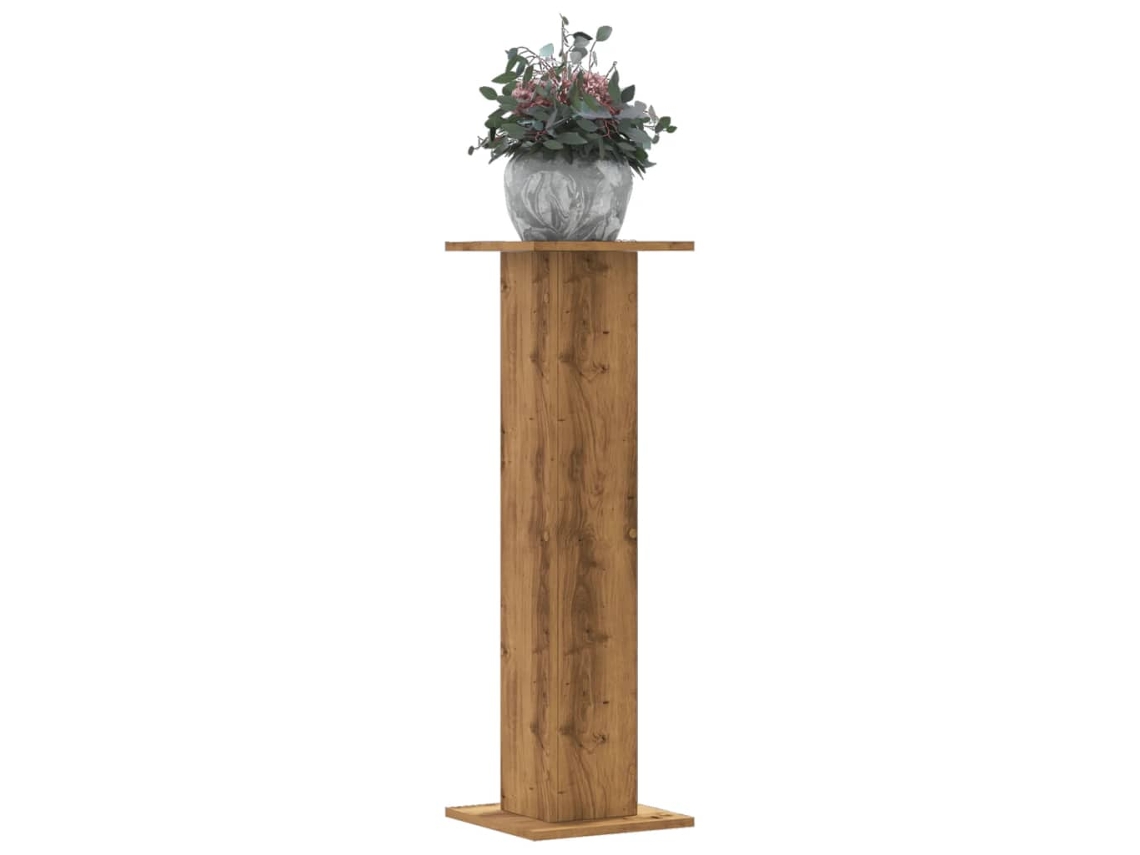 Vidaxl Suportes P/ Plantas 2 Pcs 30x30x95 Cm Derivados De Madeira
