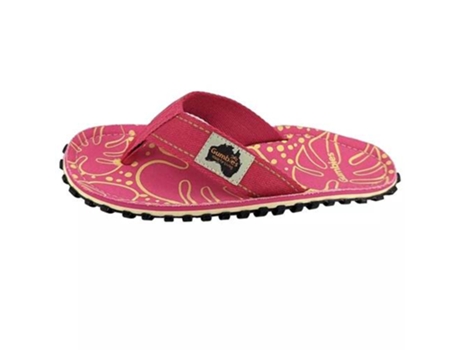 Chinelos GUMBIES Islander Pink Tropics Pele Rosa (37)