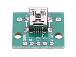 Laxiscreed Adaptador Usb Mini A Dip Para Pcb 2,54 Mm, Compatível Com Projetos Diy E Fontes De Alimentação