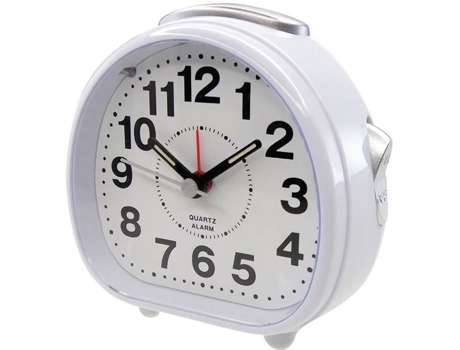 Despertador Silencioso De Quartzo Com Luz Para Dormir Cor Aleatória Preto Ou Branco Katime