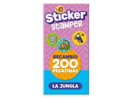 Imagiland Recambio Sticker Stamper Jungla 200 Pegatinas Ptst12 Imagilandp25