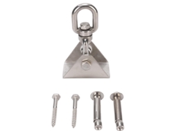 Kit Primerox de 3 Ganchos Balanço em Aço Inox, 1200 Lb, para Rede, Varanda, Jardim