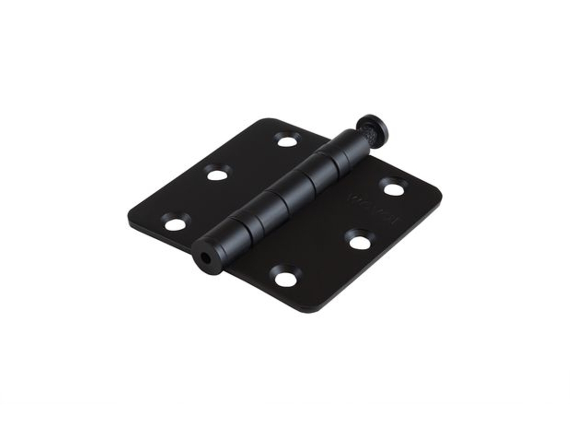 Dobradiça De Rolamento Preto Em Aço Inoxidável 76 X 76 Mm Com Ângulo Redondo Por Peça Wovar