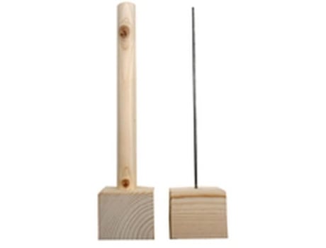 Base de madeira Powertex - 7x7x30 cm - Powertex Bege