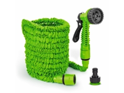Mangueira De Jardim, Expansível E Flexível, Pulverizador Com 7 Funções, Para Rega, Limpeza Exterior E Lavagem De Veículos, Cor Verde