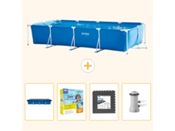 Intex Piscina Com Estrutura Retangular - 450x220x84 Cm - 5-peças S85