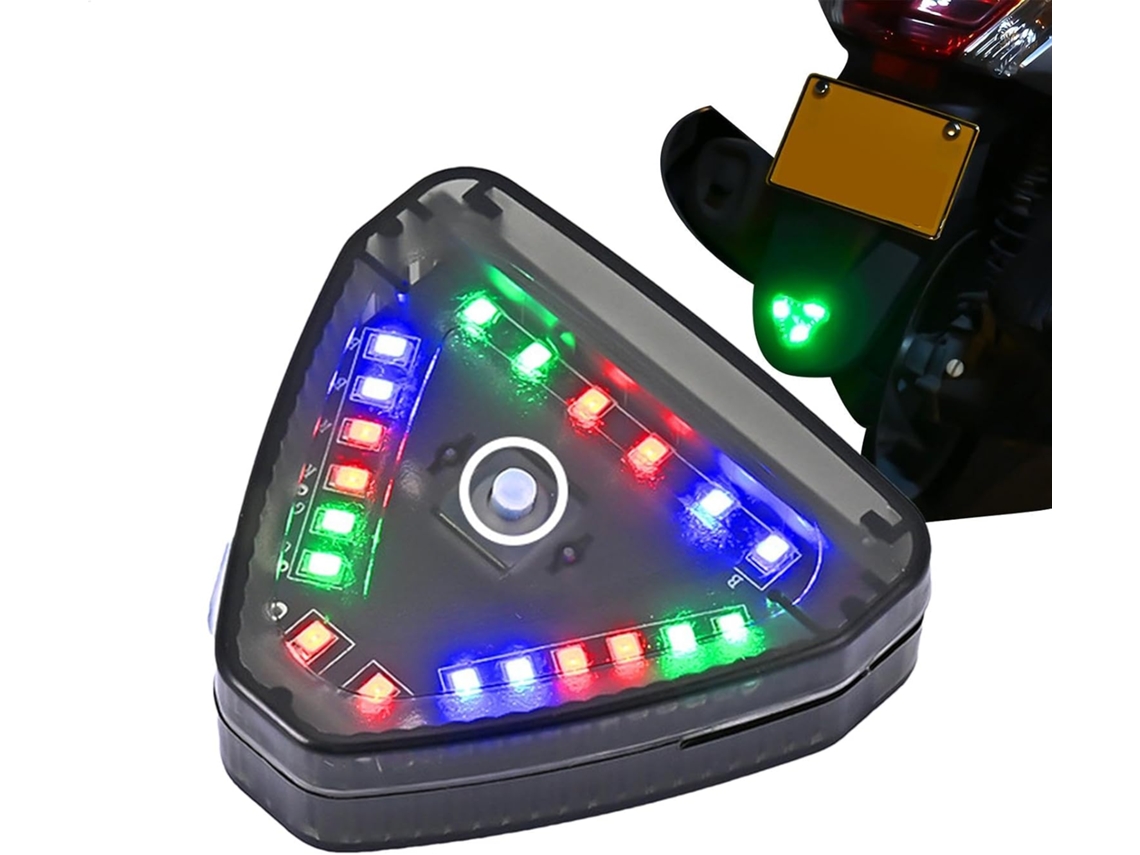 Luzes De Advertência Para Motocicletas, Luz De Posição Led À Prova D Água Para Motocicletas, Luz Traseira Anticolisão