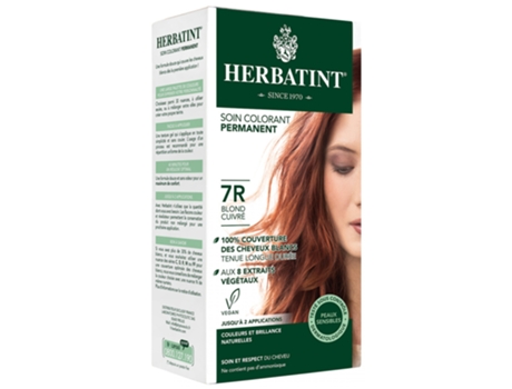 Cuidado de Cor Permanente 150 Ml Cor: 7R Loiro Cobre HERBATINT
