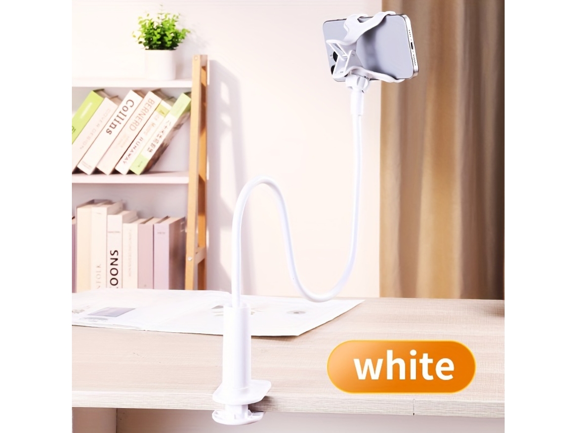 1 X Suporte Flexível para Celular com Braço Longo Compatível com 17 Pro Max 16 15 14 e Outros Modelos Led Usb Portátil Casa Escritório STELASPLEN