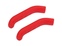2 Pacotes De Capas De Alavanca De Freio Para Bicicleta Em Silicone Protetoras Anti-derrame E Anti-deslizante Vermelhas