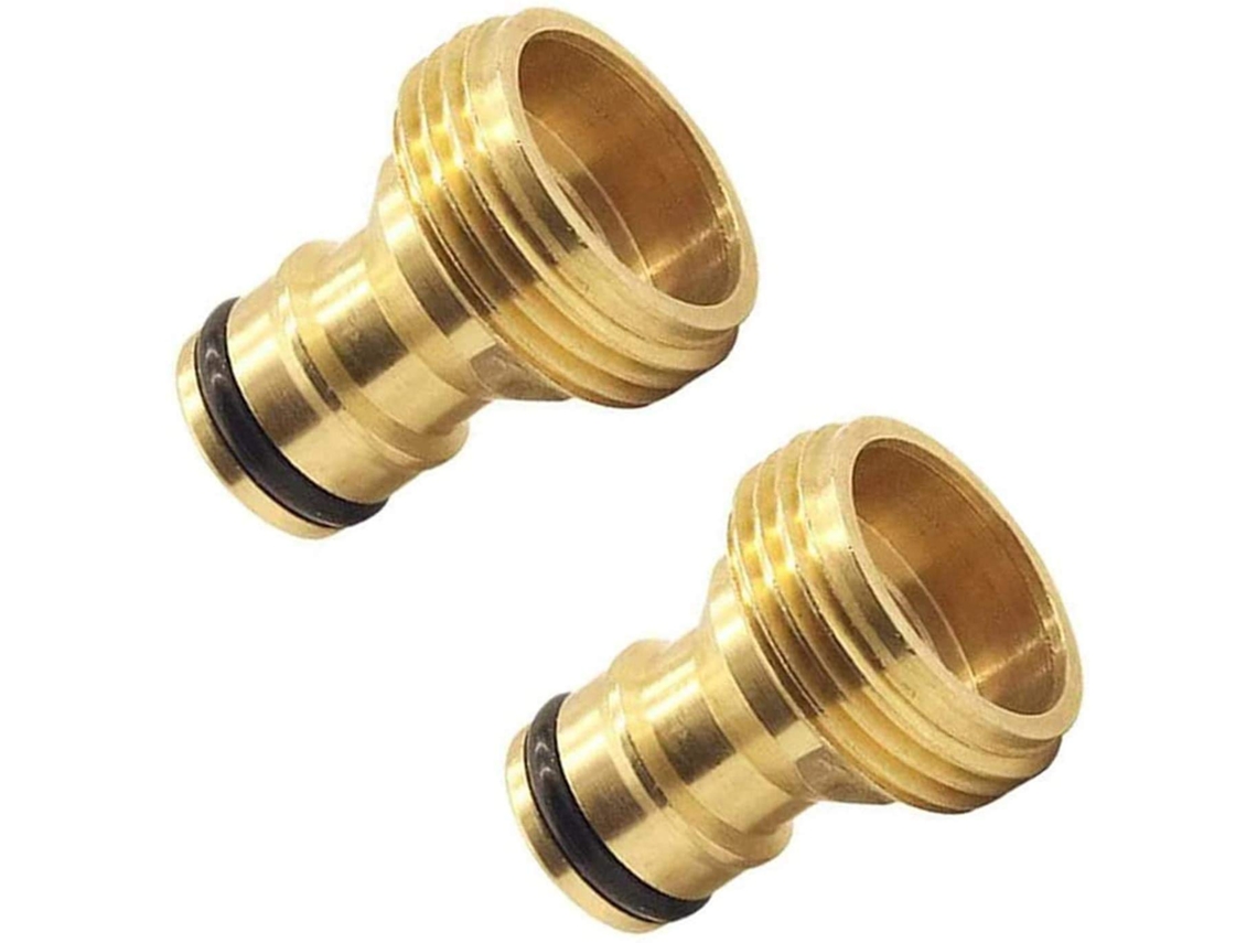 Adaptador De Mangueira De Latão 3/4 Com Conexão Rápida Conector Em L Para Jardim E Lavagem Btforus