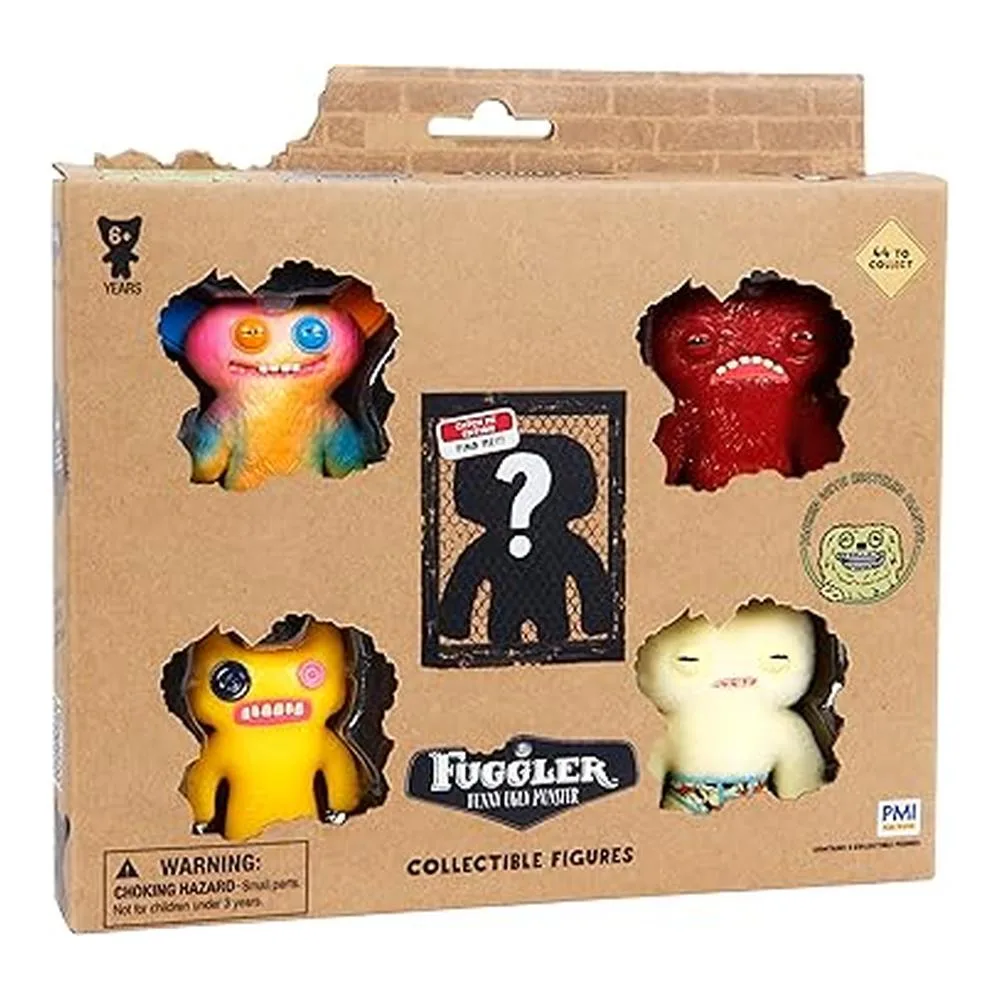 Pacote de 5 figuras Bizak Fuggler com pôster colecionável, edição 2 64110400 2 Bizakp25