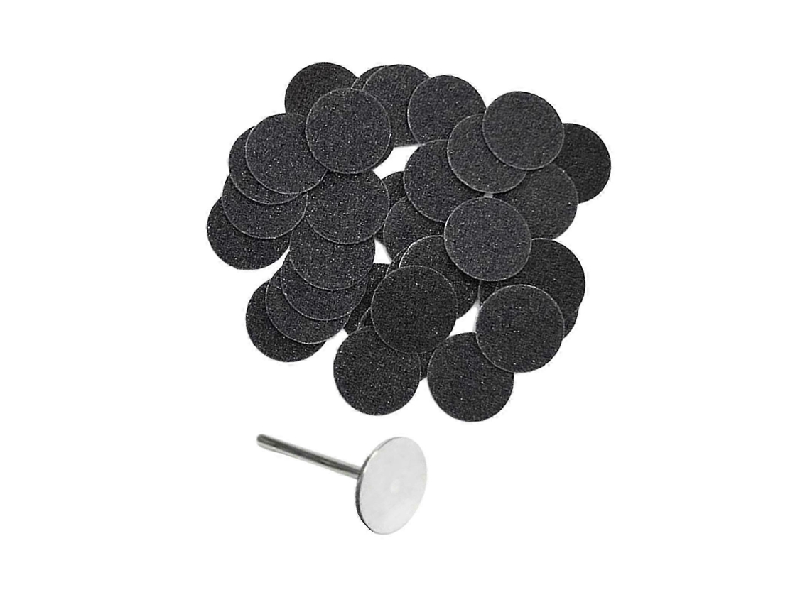Lixa De Grãos 80 Compatível Com Removedor De Calos Elétrico Para Os Pés, 15 Mm Aquaforge