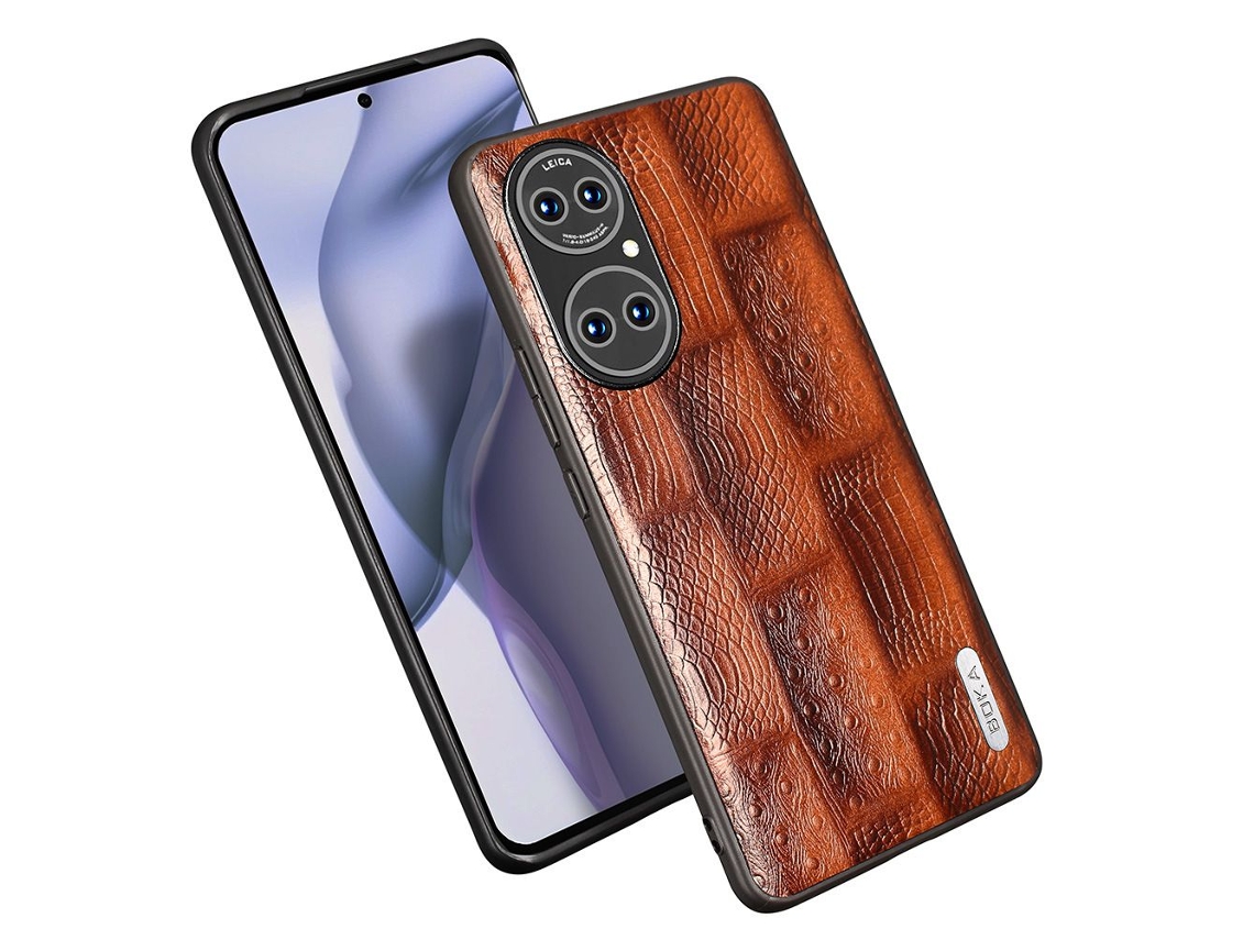 Capa De Celular Para Huawei P50 Pro, Capa De Couro À Prova De Choque