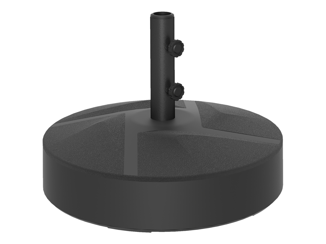 Base Per Ombrellone, Riempibile Fino a 30 Kg, Supporto Rotondo Per Ombrellone, Portaombrelli Per Ombrelloni da 36/38/48 Mm, Nero ZENCORE SERVICES