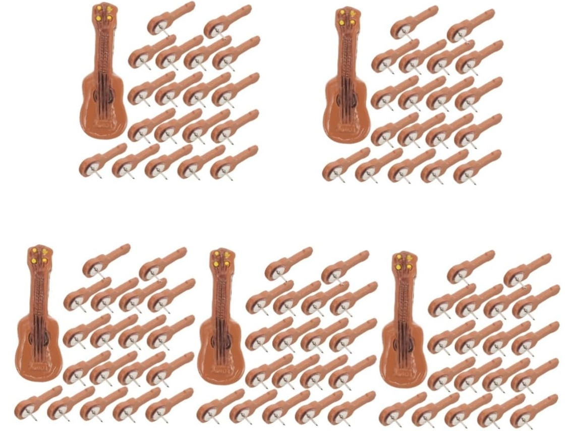 Tachinhas Decorativas Em Formato De Guitarra Da Série 5 Parede,