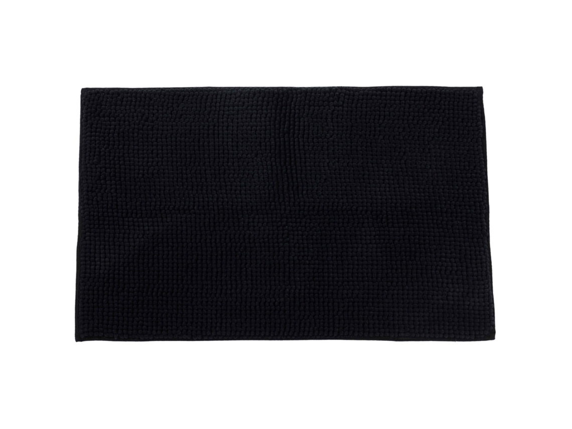 Tapete Microfibra Preto 80x50 Kasa