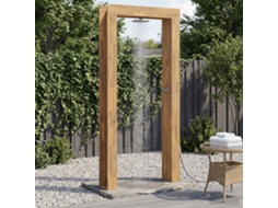 Vidaxl Chuveiro Externo 226 Cm Madeira Acácia Maciça E Aço Inoxidável