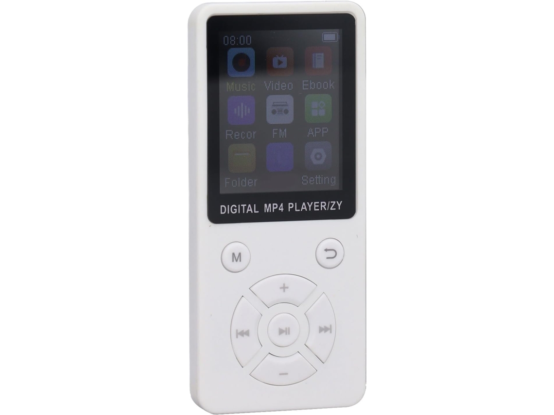 Leitor de MP3/MP4 de 32 GB, tela de 1,8 polegadas, portátil, HiFi, 5.0, Música 1.8 para prazer (branco)