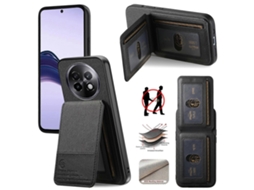 Capa De Celular Com Bolsa Para Cartão Rfid De Couro E Tecido De Sarja Com Flip Vertical