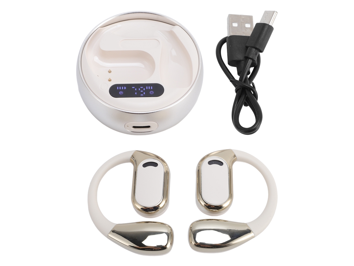 Auriculares traductores Bluetooth S/MARCA, 144 idiomas, sonido HD, control táctil, en tiempo real, blanco