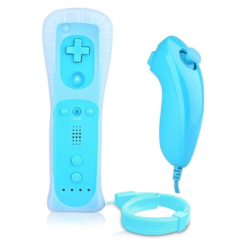 Comando Zruxe Para Wii U Sem Fios Azul Claro (direito E Esquerdo, Sem Atraso, Gamepad)
