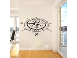 Adesivos de parede com bússola para escritórios, escolas, salas de professores, quartos infantis, salas de jogos e outros elementos de decoração de interiores.