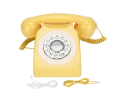 Telefone Retrô, Linha Fixa com Fio, para Uso Residencial e Escritório EOOCOO