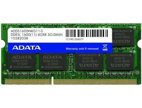 Memória RAM DDR3  ADDS1600W4G11-S (1 x 4 GB - 1600 MHz - CL 11 - Verde)